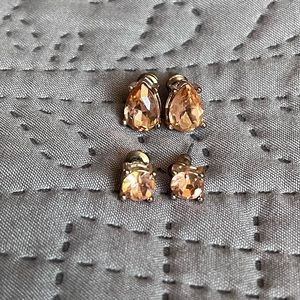 Rose gold earrings